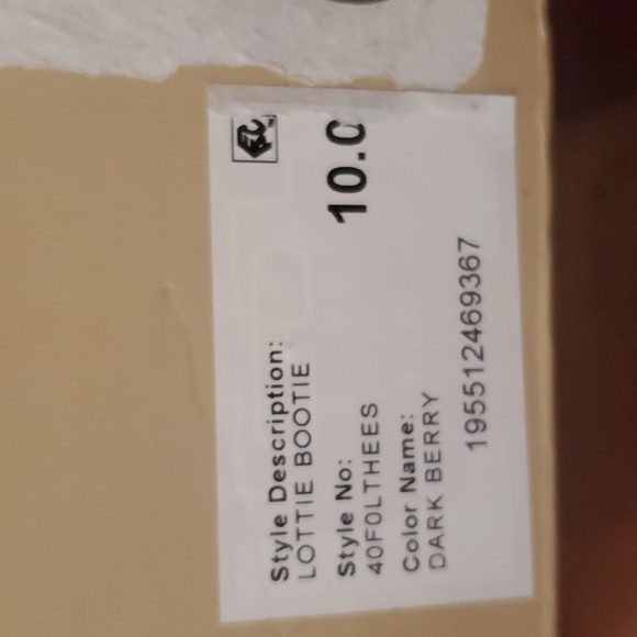 NEW MICHAEL Michael Kors Women's Lottie Bootie Suede Dark Berry  Size 10M - Picture 8 of 10